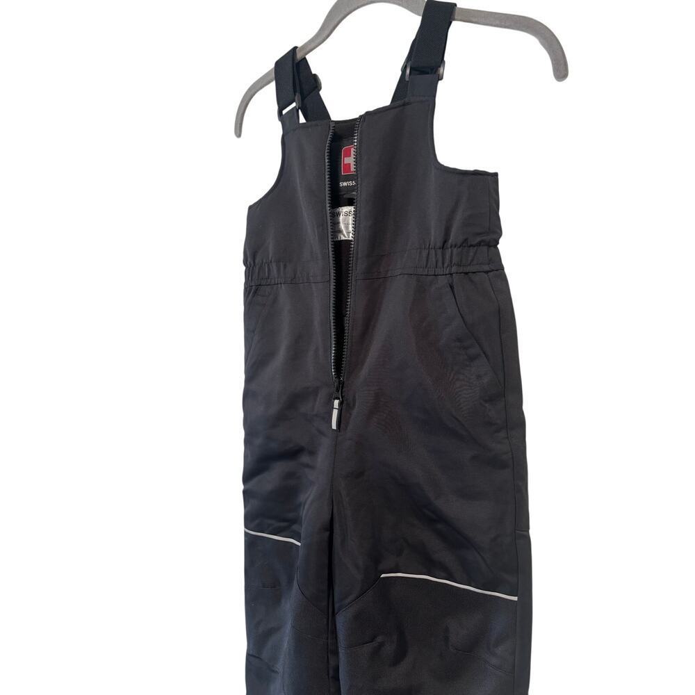 Swiss Tech Kids Snow Bib Overalls Size 5T Black Insulated Ski Snow Pants Winter - Picture 4 of 7